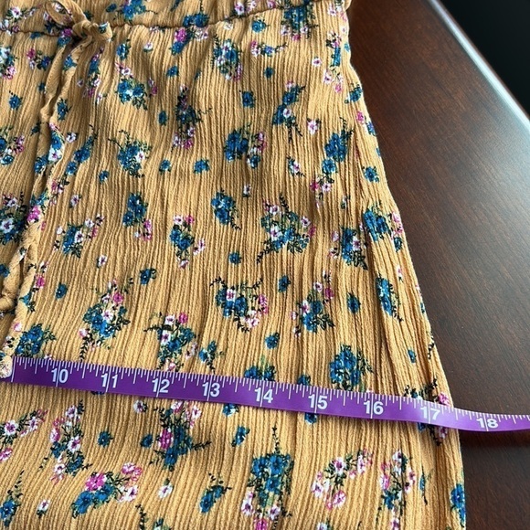 Altar’d State maxi baby doll dress strapless size sm autumn gold ditsy print - Picture 8 of 14